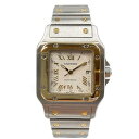 サントス Cartier　カルティエ　W20041C4　サントスガルべLM　OH＆仕上げ済　自動巻　シルバー　日常生活防水　K18×SS