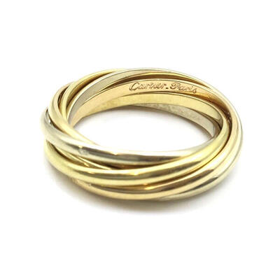 Cartier　カルティエ　中古品　USED-B　7連トリニティリング　K18　YG　WG　サイズ51　約10.5号　7.5g　ng3103407927700007　レディース　かんてい局名護店のサムネイル