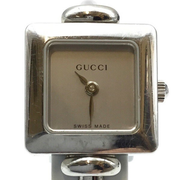 GUCCI【グッチ】中古品　USED-B　レディースバングルウォッチQZ　1900L　シルバー文字盤　ステンレススチール　レディース　クォーツ　腕時計　ng3100217927700008　かんてい局名護店