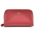 COACH コーチ 中古品 USED-A F57857 コスメポーチ PVCレザー レッド コンパクト メイク道具 収納 ng3101223927700036 ...