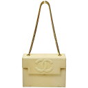 CHANEL シャネル【中古品/USED-B】 エナメル ヴィンテージ ショルダーバッグ ホワイト系 パテント・レザー ココマーク 【ng3100428927700023】 レディース かんてい局名護店