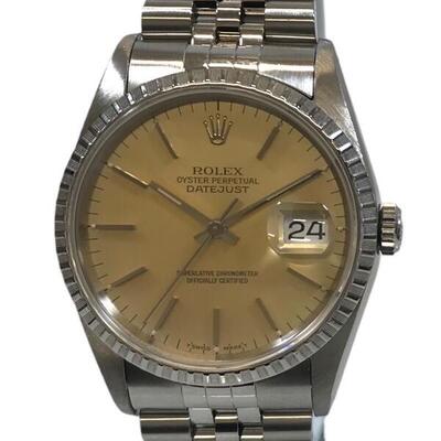 ROLEX　【ロレックス】16220　デイトジャスト　X番　自動巻き　メンズ　ステンレススチール　シルバー　【中古/USED-B】　かんてい局名護店　ng3100004927700038