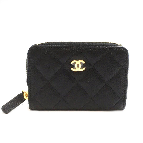 CHANEL 【シャネル】特上品　送料無料　AP0216　キャビアスキンコインケース　ブラック　小銭入れ　【中古/USED-S】g22-2937　かんてい局宜野湾愛知店のサムネイル