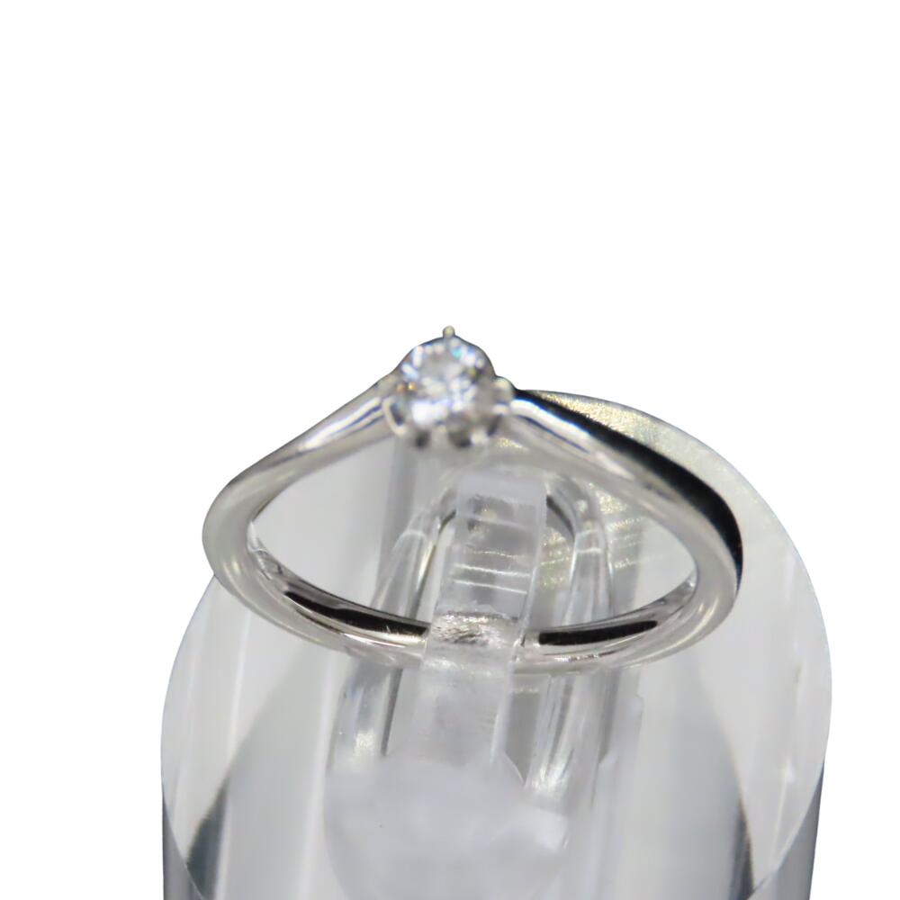 【中古】4℃ Pt950 リング 10号 3.8g D 0.172ct アクセサリー ジュエリー ダイヤ プラチナ A2300540