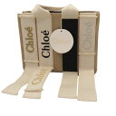 ≪値下げ≫【中古】Chloe クロエ CHC23SS369J7220H ウッディスモールトートバッグ 2WAYバッグ キャンバス生地 カジュアルバッグ ショルダ...