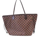 ≪値下げ≫【中古】LOUIS VUITTON ルイヴィトン N51105 ネヴァーフルMM ダミエ 旧型 トートバッグ ダミエ・エベヌ レディース メンズ ユニ...