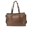 ≪値下げ≫【中古】LOUIS VUITTON ルイヴィトン N51119 チェルシー ダミエ エベヌ ショルダーバッグ トートバッグ 大容量 通勤 通学 A23...