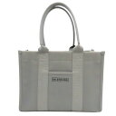 ≪値下げ≫【中古】BALENCIAGA バレンシアガ 671402 ハードウェアS 2WAYバッグ ショルダーバッグ キャンバス グレー A2402896【無料...
