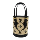 【中古】LOUIS VUITTON ルイヴィトン M82418 バイザプール ナノ・バケット ベージュ×ブラック 2WAYバッグ ショルダーバッグ ハンドバッグ...