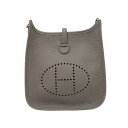 ≪値下げ≫【中古】HERMES エルメス エブリンTPM グリミスティ W刻印 SV金具 ショルダー ダークグレー トリヨンクレマンス ショルダーバッグ レディ...