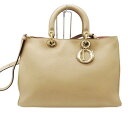 ≪値下げ≫【中古】クリスチャンディオール【Christian Dior 】ディオリッシモ 2WAY ショルダーバッグ 2WAYハンドバッグ ベージュ A2300...