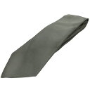 【中古】GIORGIO ARMANI ジョルジオアルマーニ ネクタイ 360054 2P900 くすみグリーン 無地 145cm シルク100% A230010...