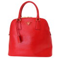【中古】PRADA プラダ BL0909 サフィアーノ 2wayハンドバッグ レッド ハンドバッグ ショルダーバッグ 斜めかけバッグ 赤 A2404926 レデ...