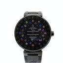 ≪値下げ≫ 【中古】 LOUIS VUITTON ルイヴィトン QA002 タンブール ホライゾン ブラック 42mm スマートウォッチ デジタル文字盤 ラバー...