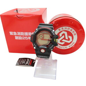 【中古】未使用 CASIO カシオ G-SHOCK Gショック RANGEMAN レンジマン タフソーラー 電波時計 メンズウォッチ 緊急消防援助隊コラボ GW-9400NFST-1AJR メンズ ユニセックス A2502158【無料ギフトラッピング承ります】