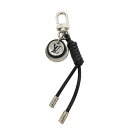 【中古】LOUIS VUITTON ルイヴィトン M67224 ダミエ グラフィット レザーロープ メンズ キーホルダー キーチェーン チャーム シンプル LV...