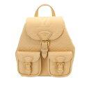 【中古】Louis Vuitton ルイヴィトン M47106 モノグラム・アンプラント バックアップ バックパック クロスボディバッグ カラー:クレーム リュック A2501126【無料ギフトラッピング承ります】