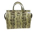 ≪値下げ≫【中古】GUCCI グッチ 711057 ダブルG パイソン ミディアムトート ハンドバッグ ベージュ トートバッグ エキゾッチックレザー ヘビ革 希少素材 ヘビ柄 ピンクキルティング箱 A2405602【無料ギフトラッピング承ります】