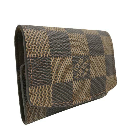 【ほぼ未使用/極美品】 ルイヴィトン M65737 ブトン ドゥ マンシェット カフスケース ダミエ エベヌ アクセサリーケース ゴールド金具 ボタン開閉式 ブ...