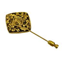 【良品】 シャネル ピンブローチ アラベスク柄 アクセサリー ゴールドカラー ファッション 装飾品 レディース 【中古】