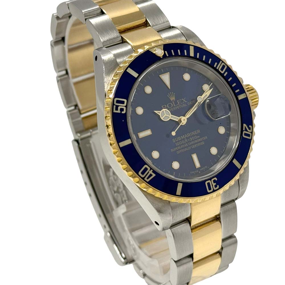 ［南店］【付属品〇/極美品】 ロレックス Rolex 16613 サブマリーナ デイト ブルー メンズ 【中古】