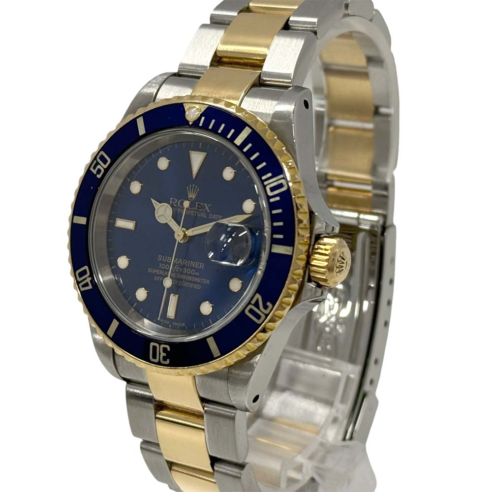 ［南店］【付属品〇/極美品】 ロレックス Rolex 16613 サブマリーナ デイト ブルー メンズ 【中古】