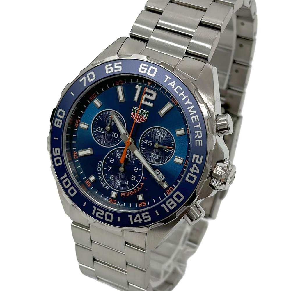 【極美品/電池交換済み】 タグホイヤー TAG Heuer CAZ1014.BA0842 フォーミュラ1 クロノグラフ ブルー メンズ 【中古】