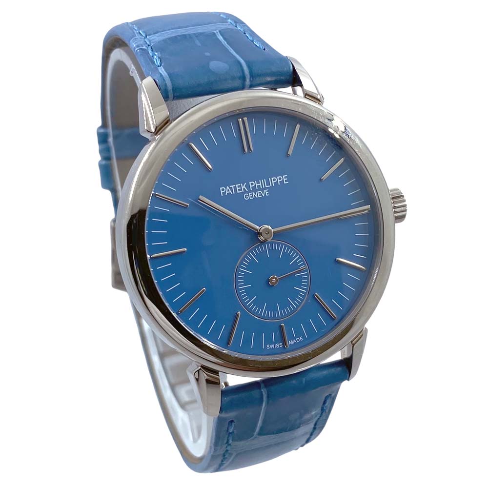 【未使用品/限定モデル】パテックフィリップ PATEK PHILIPPE 6127G-010 7127G-010 カラトラバ ペアウォッチ 18Kホワイトゴールド シルバー メンズ レディース 【中古】