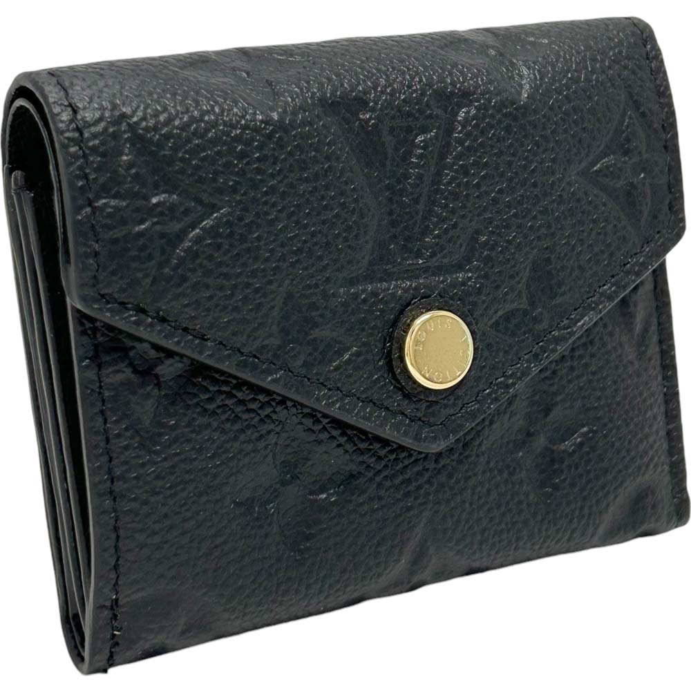 ［南店］ 【未使用/極美品】 ルイヴィトン M62935 ポルトフォイユ・ゾエ 三つ折り財布 ブラック ユニセックス 【中古】