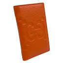 【極美品】 グッチ 739478・496085 ジャンボGG カードケース オレンジ ユニセックス【中古】