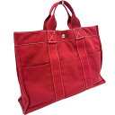 【良品】 エルメス フールトゥMM レッド ハンドバッグ【中古】