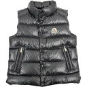 【極美品/子供用】 モンクレール E29544332805 チブ ジレ ダウン ベスト ブラック キッズ【中古】