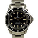 【希少/美品/OH済】ロレックス Rolex 5513 サブマリーナ Mk4 フチなし シルバー メンズ 【中古】