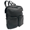 【美品】 ジミーチュウ レノックス バックパック リュック 鞄 レザー ブラック ユニセックス【中古】