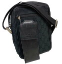 【美品】 グッチ 018・1619 ショルダーバッグ ブラック 黒 着脱式ケース付 ショルダーバッグ【中古】