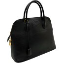 【美品】 エルメス ボリード35 アルデンヌ ブラック ハンドバッグ【中古】