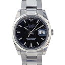 【極美品/ギャラ○】 ロレックス ROLEX 115200 オイスターパーペチュアルデイト ランダム番 ブラック 【中古】