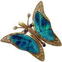 【良品】 ダブレットオパール付蝶モチーフブローチ ペンダントトップ K18 約11.7g 【中古】