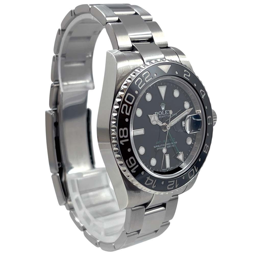 【美品/ギャラ〇】 ロレックス Rolex 116710LN GMTマスター2 ランダム番 ブラック 【中古】