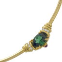 【美品】 グリーントルマリン付きネックレス K18 約29.9g 【中古】