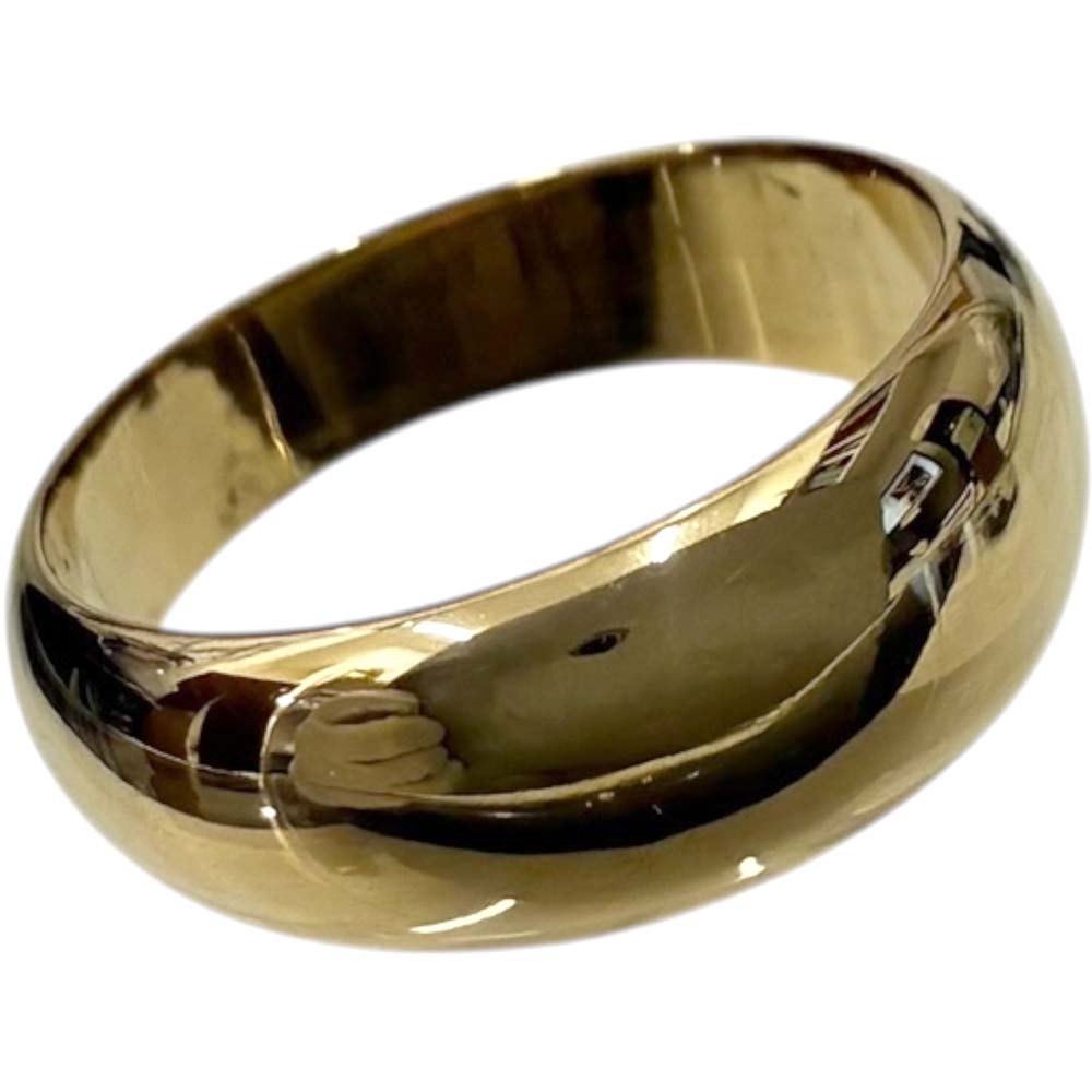 ［泉店］【美品】 K18 かまぼこリング K18 約7.63g 約15号 【中古】