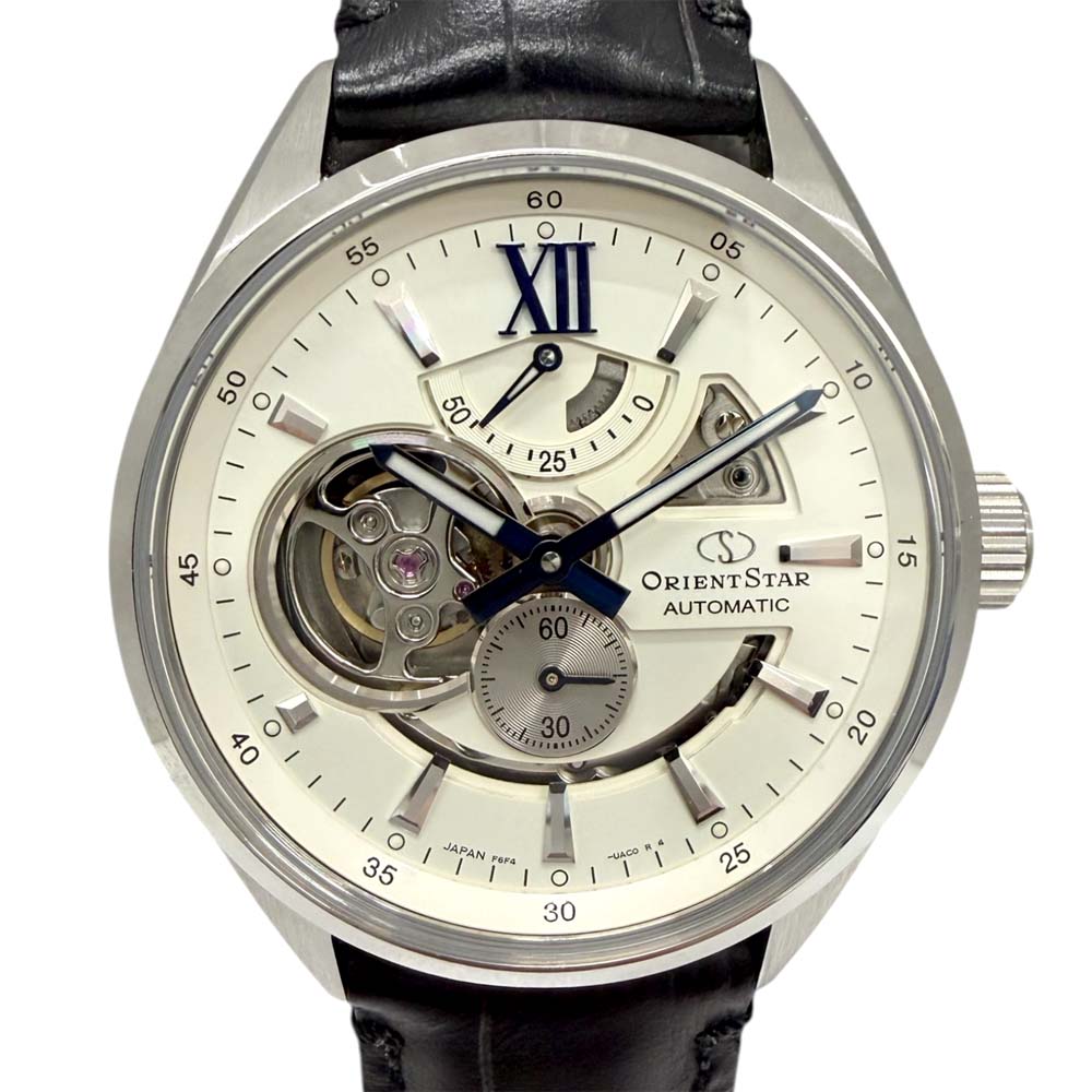 ［泉店］【美品/付属品○】 オリエントスター RK-AV0007S モダンスケルトン コンテンポラリー ホワイト 【中古】