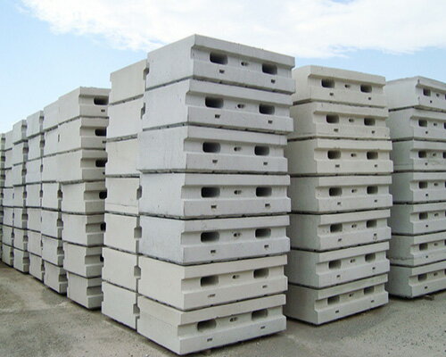 大型コンクリートブロック（擬石）自社製造製品　土留めに　境界に　サイズ（縦0.8m×横1.25m×厚み0.5m）　新品B級品　型名BA50【配送見積します！】 3