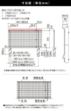 シンプルメッシュフェンス2用 自由柱 フリー支柱 DIY 外構 リフォーム T80 【高さ80cm用自由柱】【固定金具付き】【全国一律送料無料】