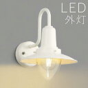 屋外 照明 玄関 照明 玄関照明 外灯 傘 ブラケット ライト 電気 LED 壁掛け ライト おしゃれ 外 明かり ホワイト【LED交換可能】 センサーなし か...