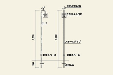 庭園灯 玄関 照明 ガーデンライト ランプ 門灯 センサーなし 節電対応 エクステリアライト 外灯 アンティーク レトロ おしゃれ スタンド灯 玄関照明 スタンド式クリスタル門灯 防犯対策 省エネ 店舗/住宅/施設照明 新築/新居 【全国一律送料無料】