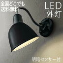屋外 照明 玄関 照明 玄関照明 外灯 センサーライト 電気 LED 壁掛け ライト おしゃれ 外 明かり 明暗センサー付 【LED交換可能】 黒色 かわいい ...