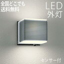 屋外 照明 外灯 玄関 照明 玄関照明 ブラケット ライト センサーライト 電気 LED 壁掛け ライト おしゃれ 外 明かり 人感センサー付 マットシルバー 【LED交換可能】 四角 箱 かわいい レトロ 防水 防雨 防犯 100V 【全国一律送料無料】