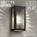 屋外 照明 外灯 玄関 照明 玄関照明 ブラケット ライト センサーライト 電気 LED 壁掛け ライト おしゃれ 外 明かり 人感 人感センサー付 【LED交...
