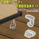 日よけシェード用オプション 三協アルミ ラクシェード用 日よけ 日除け 部品 部材 DIY 金具【下部固定金具セット/1セット：2個入り】 【フック/1セット：2個入り】【送料無料】